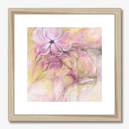 Through it all abstract floral painting by Kate Shephard