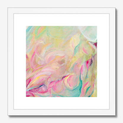 Closer Than You Think vibrant and colourful abstract art print by Kate Shephard