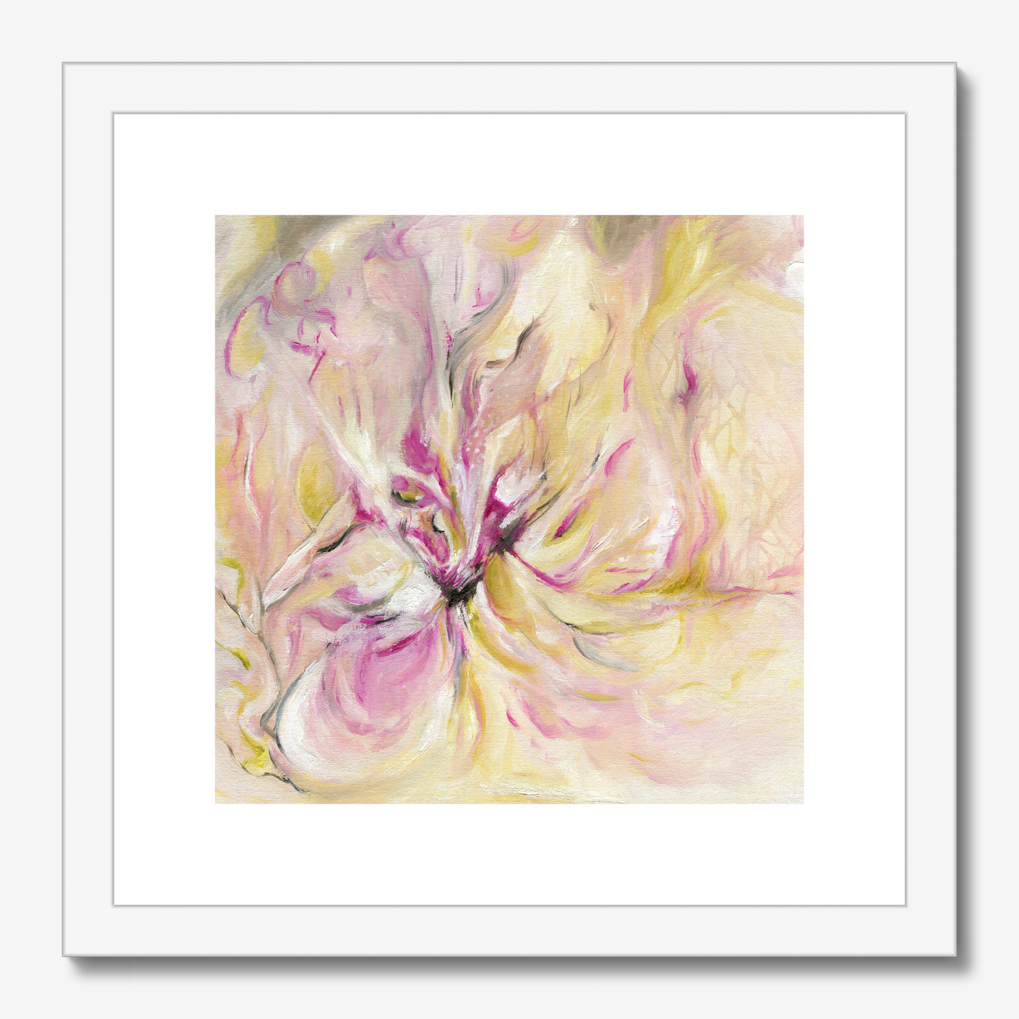 In the quiet Light floral abstract art print by Christian artist Kate Shephard