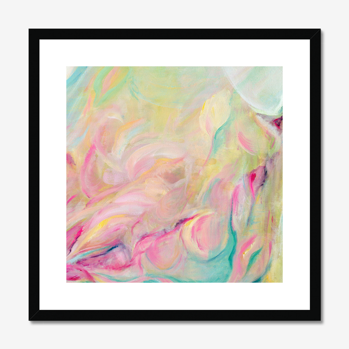 Closer Than You Think vibrant and colourful abstract art print by Kate Shephard