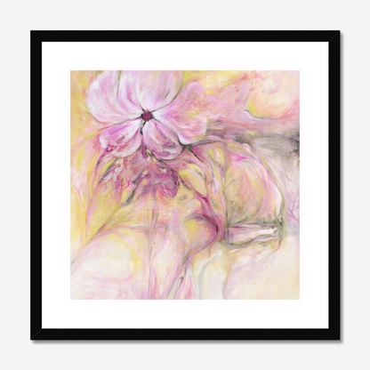 Through it all abstract floral painting by Kate Shephard