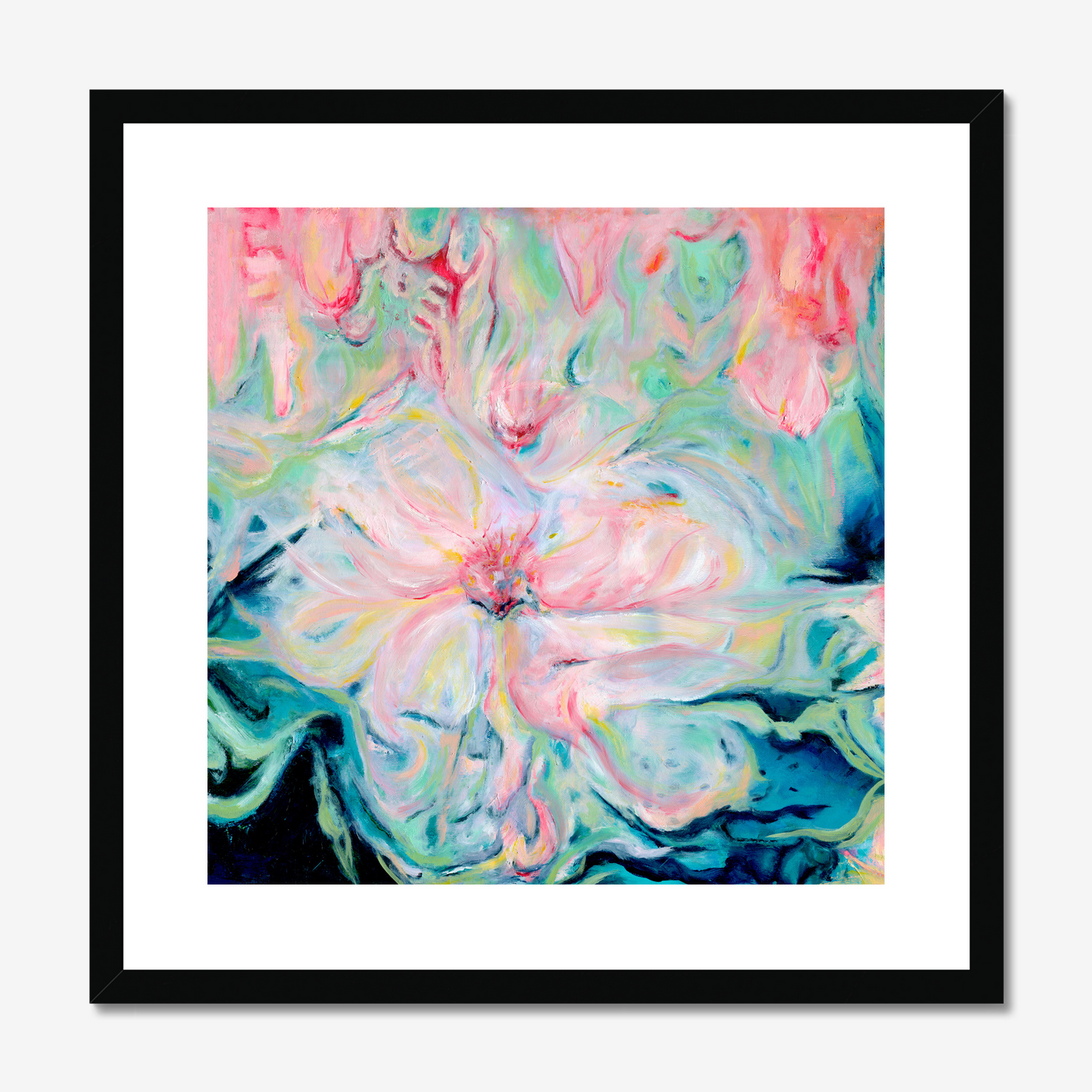 Whispers of Sprint abstract floral art print by Kate Shephard 