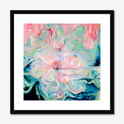 Whispers of Sprint abstract floral art print by Kate Shephard 