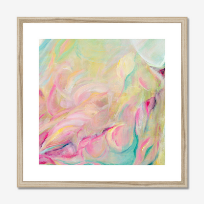 Closer Than You Think vibrant and colourful abstract art print by Kate Shephard