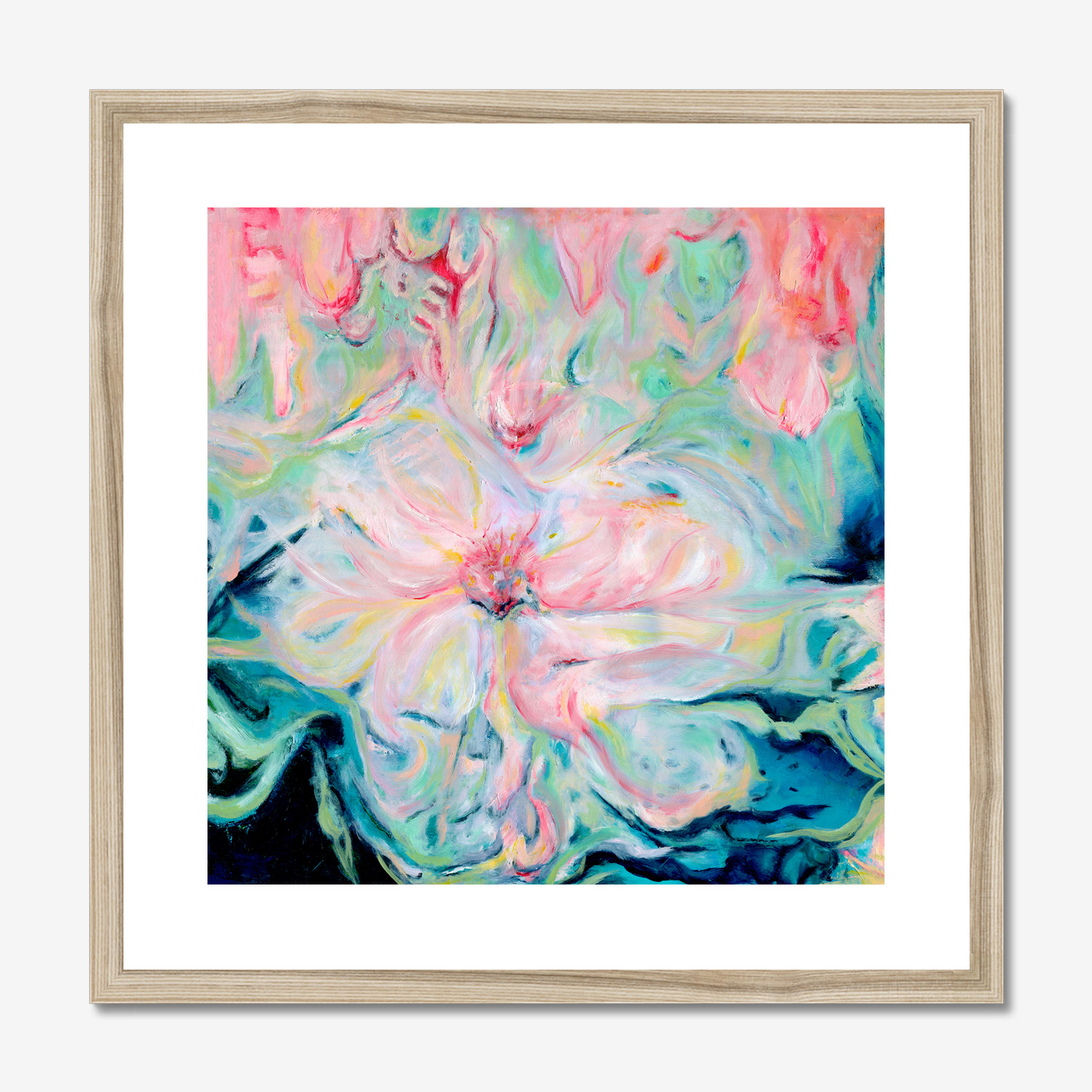 Whispers of Sprint abstract floral art print by Kate Shephard 