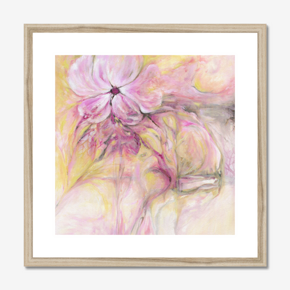 Through it all abstract floral painting by Kate Shephard