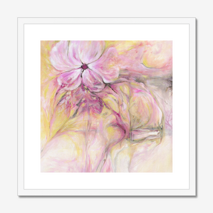Through it all abstract floral painting by Kate Shephard