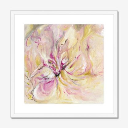 In the quiet Light floral abstract art print by Christian artist Kate Shephard