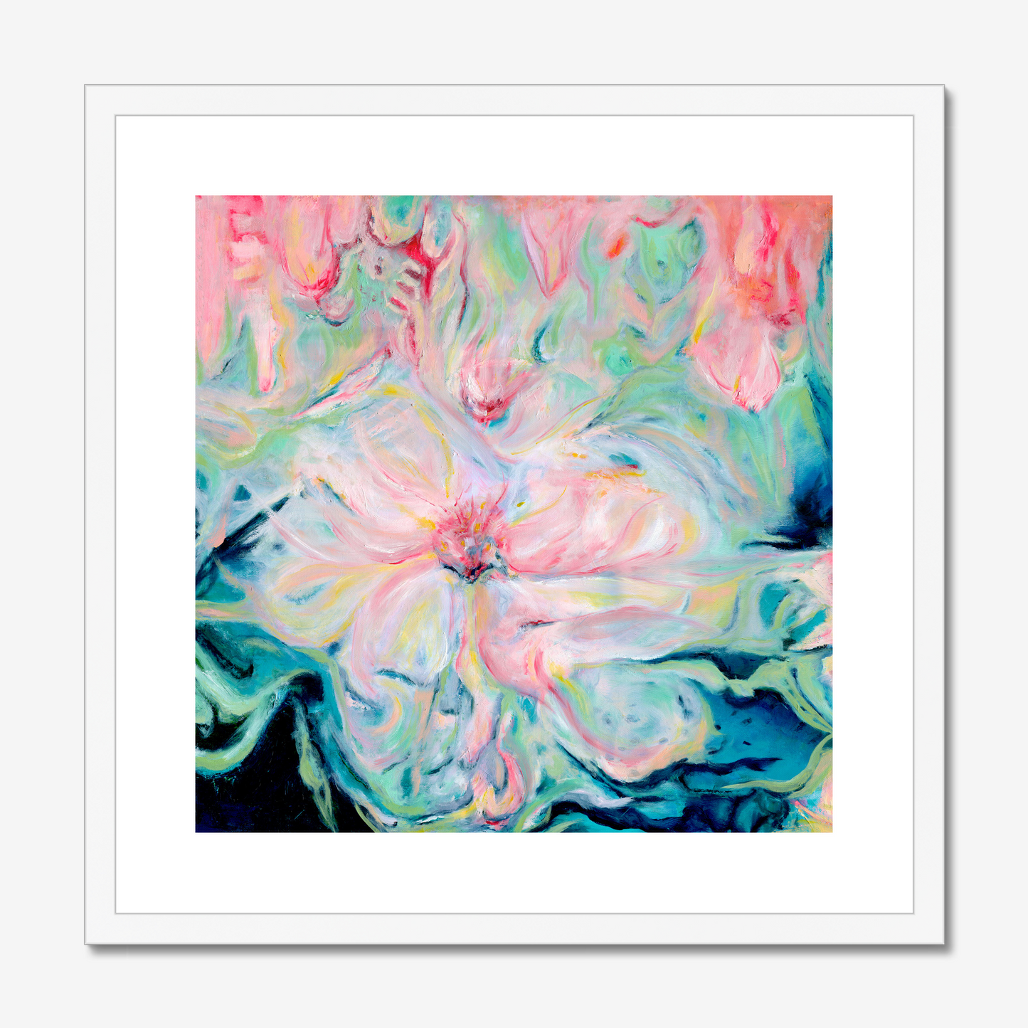 Whispers of Sprint abstract floral art print by Kate Shephard 