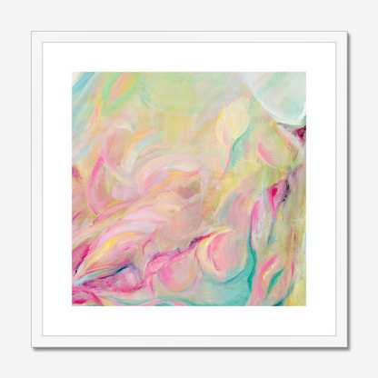 Closer Than You Think vibrant and colourful abstract art print by Kate Shephard