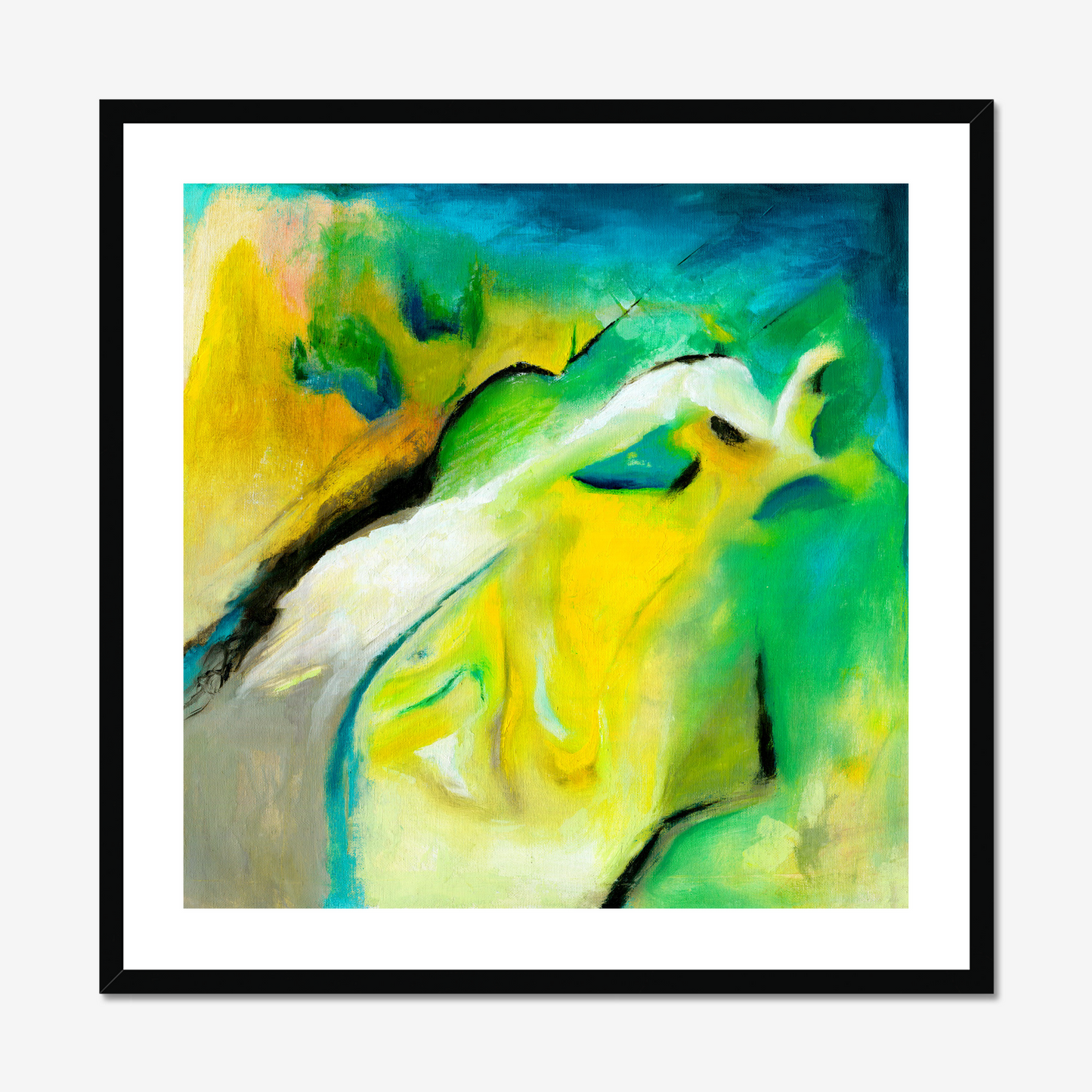 Leap of Faith’ – dynamic colour print representing courage and hope.