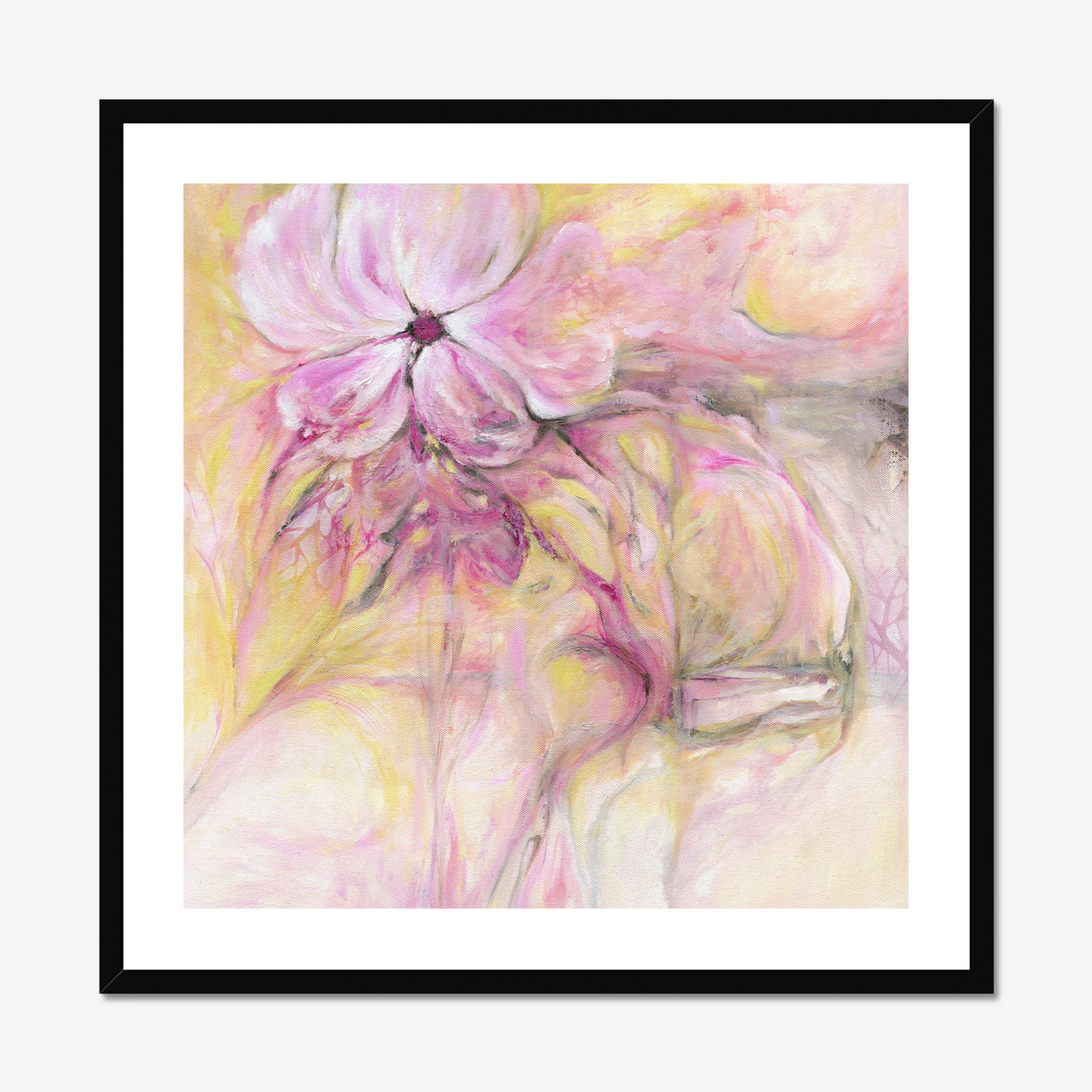 'Through It All' - soft floral-style abstract design on fine art paper.